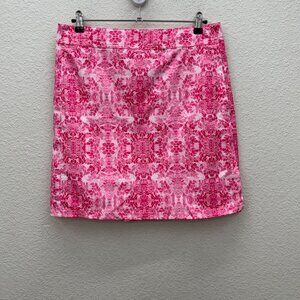 RipSkirt Hawaii Pink Floral Wrap Stretch Quick Dry Skirt Womens size Medium